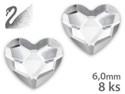Swarovski Overlays - Heart - Crystal