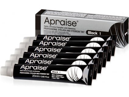 APRAISE Professional Eyelash and Eyebrow Tint - Black - Sada 6 ks