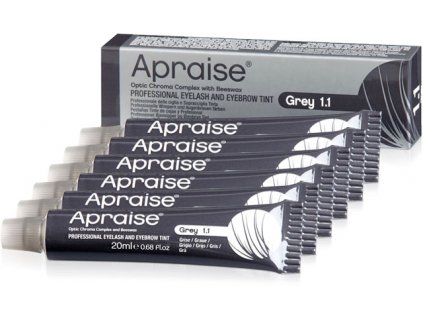 APRAISE Professional Eyelash and Eyebrow Tint - Grey - Sada 6 ks