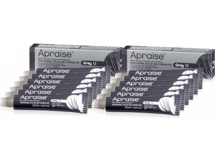 APRAISE Professional Eyelash and Eyebrow Tint - Grey - Sada 12 ks