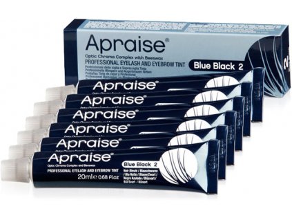 APRAISE Professional Eyelash and Eyebrow Tint - Blue Black - Sada 6 ks