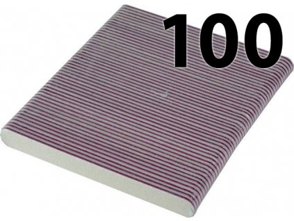 modelaznehtu.cz Pilník profi 100/100 rovný - Bílý - sada 100 ks