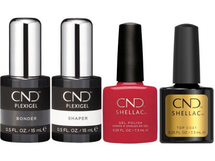 CND PLEXIGEL a SHELLAC - kompatibilní sada