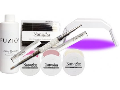 NanoFlex Reconstructive Gel - kompletní sada s LED lampou