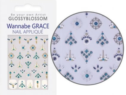 modelaznehtu.cz 3D Nail Sticker - Morocco Turquoise