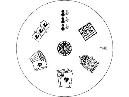 Konad Stamping Plate M48