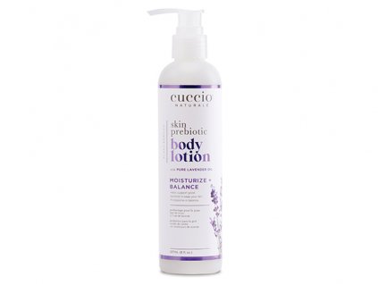 CUCCIO Skin Prebiotic Body Lotion 237ml (8oz) - jemná máslová emulze s prebiotiky a levandulovým olejem