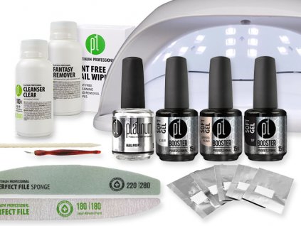 Platinum BOOSTER Soft Gel - startovací sada s lampou