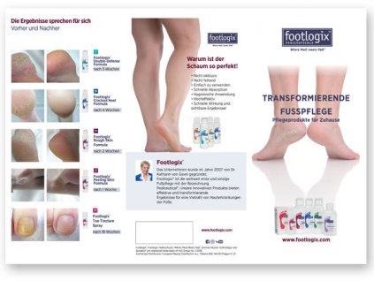 Footlogix Brožura Footlogix - Kombination von Medizin mit Pediküre, balení po 20ks (Německy), max. 3ks na obje
