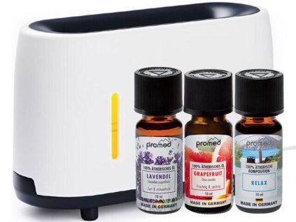 Promed Aroma difuzér a zvlhčovač vzduchu s efektem plamene + 3 vonné olejíčky