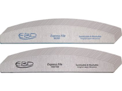 EBD 2ks za cenu 1ks: Pilníky Express Zebra Halfmoon 80/80 a 150/150 - 2×12ks