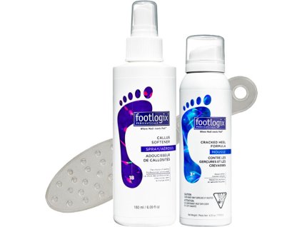 3 KS ZA CENU 1 KS: Footlogix, Callus (18) +  Cracked Heel (3+) + Stainless Steel File (FP)