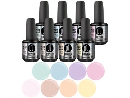 Platinum BOOSTER Soft Gel Pastel - sada 8 ks