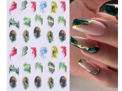 modelaznehtu.cz Nail Stickers - Colorful Abstract 8