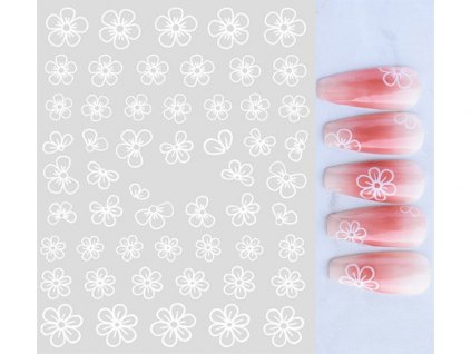 modelaznehtu.cz Nail Stickers - Milky White 3