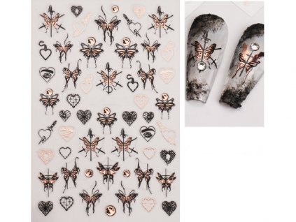 Nail Stickers - Rock It Butterfly 4B