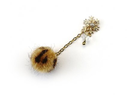 modelaznehtu.cz Pompoms Winter Brown - Long Gold