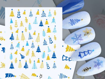 Nail Stickers - Colorful Christmas 01