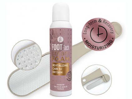 Platinum FOOT-tech Cream Foam - Revitalizing Care s pilníkem Magnum