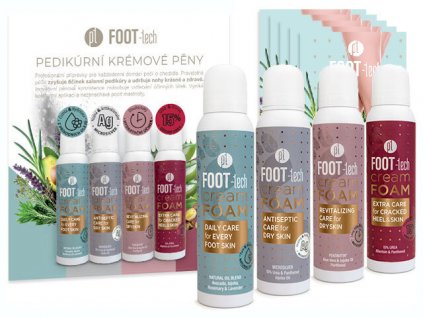 Platinum FOOT-tech Cream Foam Profi Pack - 4× Cream Foam Mix