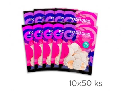 Set 10 x 50 ks - Náhradní bílý brusný papír pro PODODISC STALEKS PRO M - 100