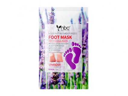 NBC BeautiLab Collagen Moisture Foot Sock Mask - maska na nohy - Lavender