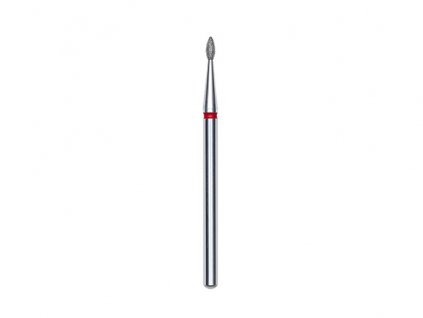Staleks Diamantová fréza kapka, červená, průměr 1.6mm, délka 4mm (FA40R016/4)