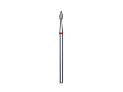 Staleks Diamantová fréza kapka, červená, průměr 2.3mm, délka 5mm - FA40R023/5