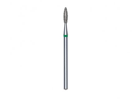 Staleks Diamantová fréza plamínek, zelená, průměr 2.1mm, délka 8mm - FA10G021/8