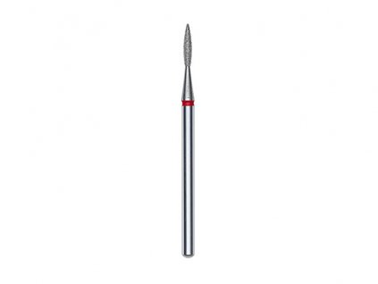 Staleks Diamantová fréza plamínek ostrý, červená, průměr 1.6mm, délka 8mm (FA11R016/8)