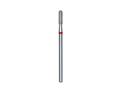 Staleks Diamantová fréza zakulacený válec, červená, průměr 2.3mm, délka 8mm - FA30R023/8