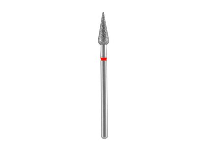 Staleks Diamantová fréza hruška špičatá, červená, průměr 4mm, délka 12mm - FA100R040/12