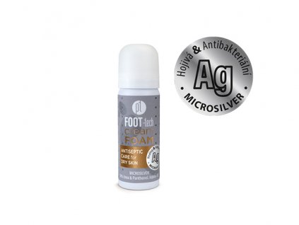 Platinum FOOT-tech Cream Foam 50ml - Antiseptic Care for dry skin (Ag)