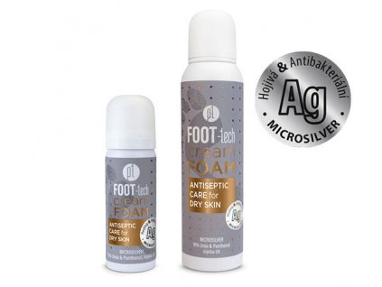 Platinum FOOT-tech Cream Foam set 150ml+50ml - Antiseptic Care (Ag)