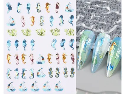 modelaznehtu.cz Nail Stickers - Coral Reef Life 02