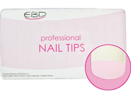 EBD Nail tips - Royal Overlap - Natural mix - 500 ks