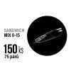Platinum Sandwich Dual forms - SALON ALMOND, mix 0-14, 150ks