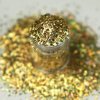 Chunky Glitter Spills Gold Crushed ice spill