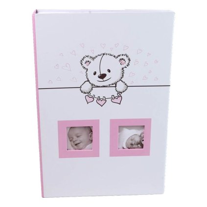 detsky fotoalbum 10x15300 foto s pop baby giraffe ruzovy