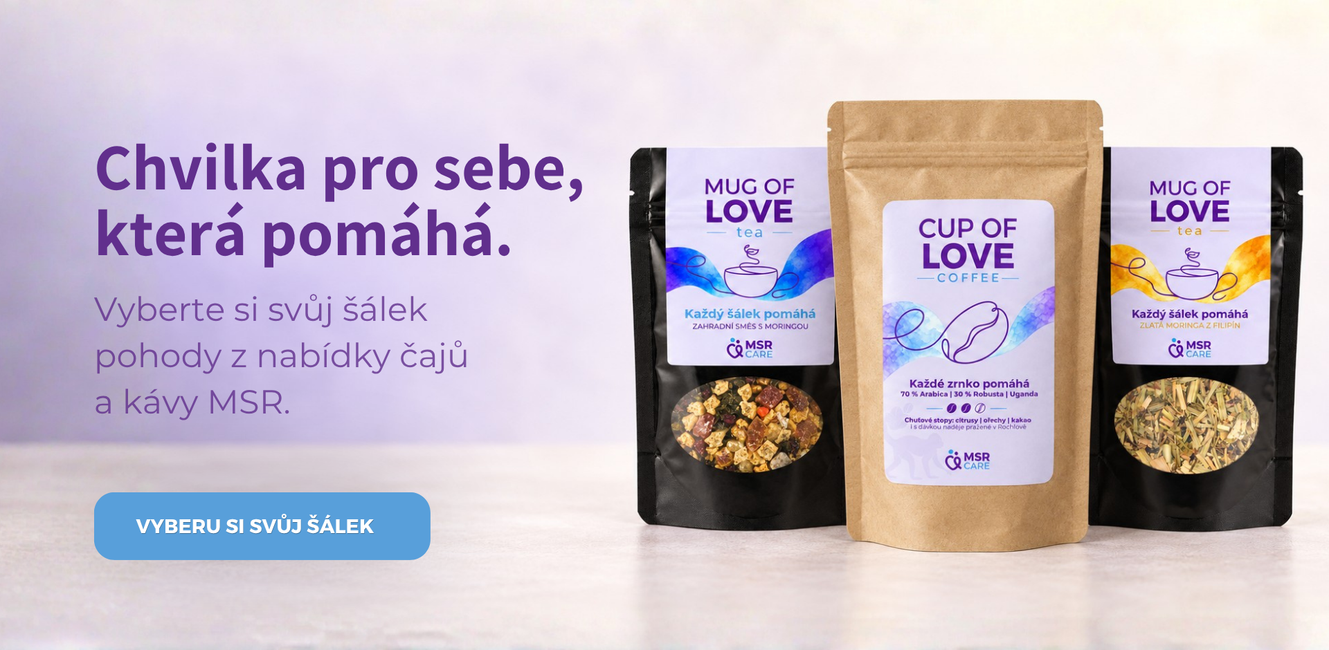 Trojice nápojů ve studiu