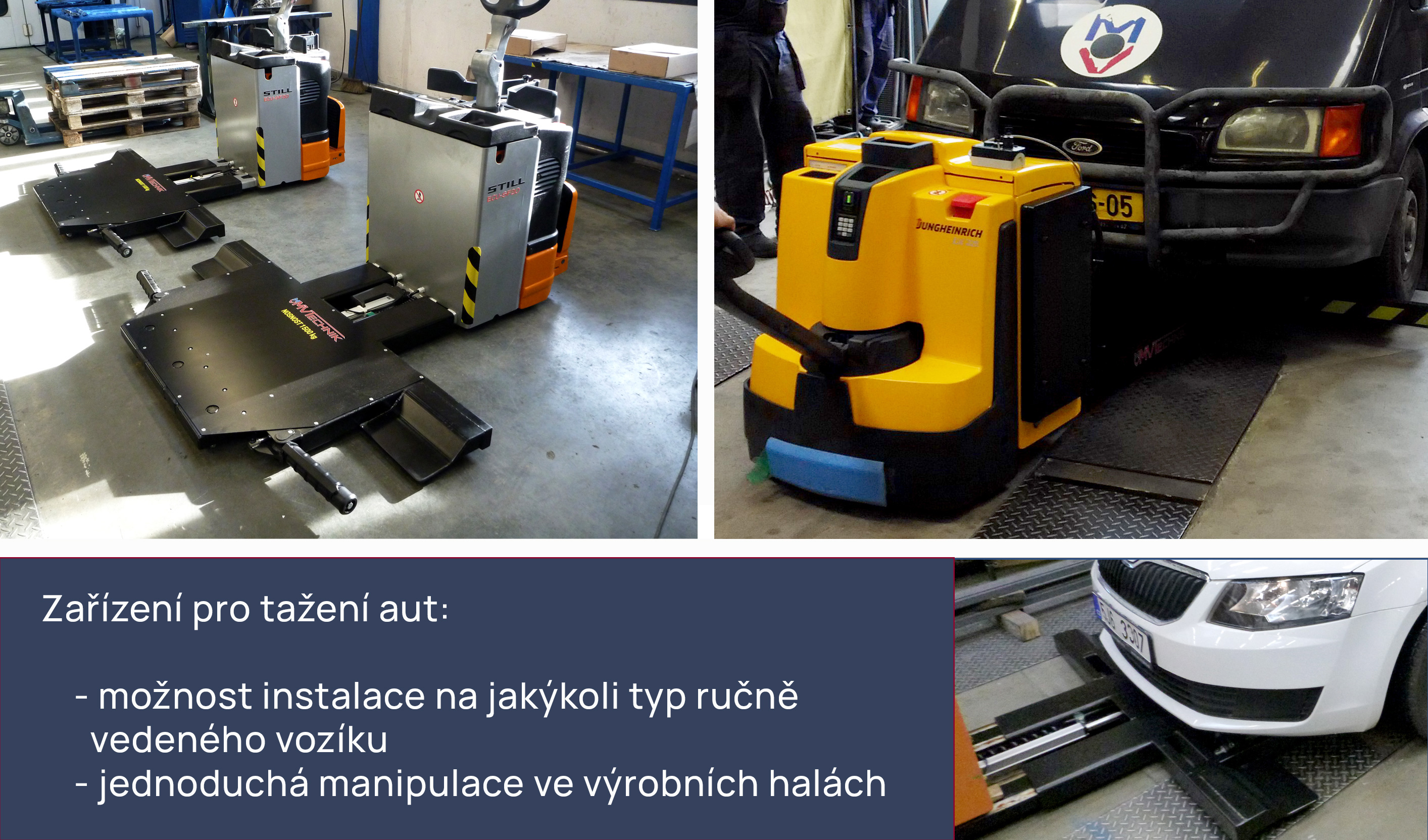 Zařízení pro tažení automobilů