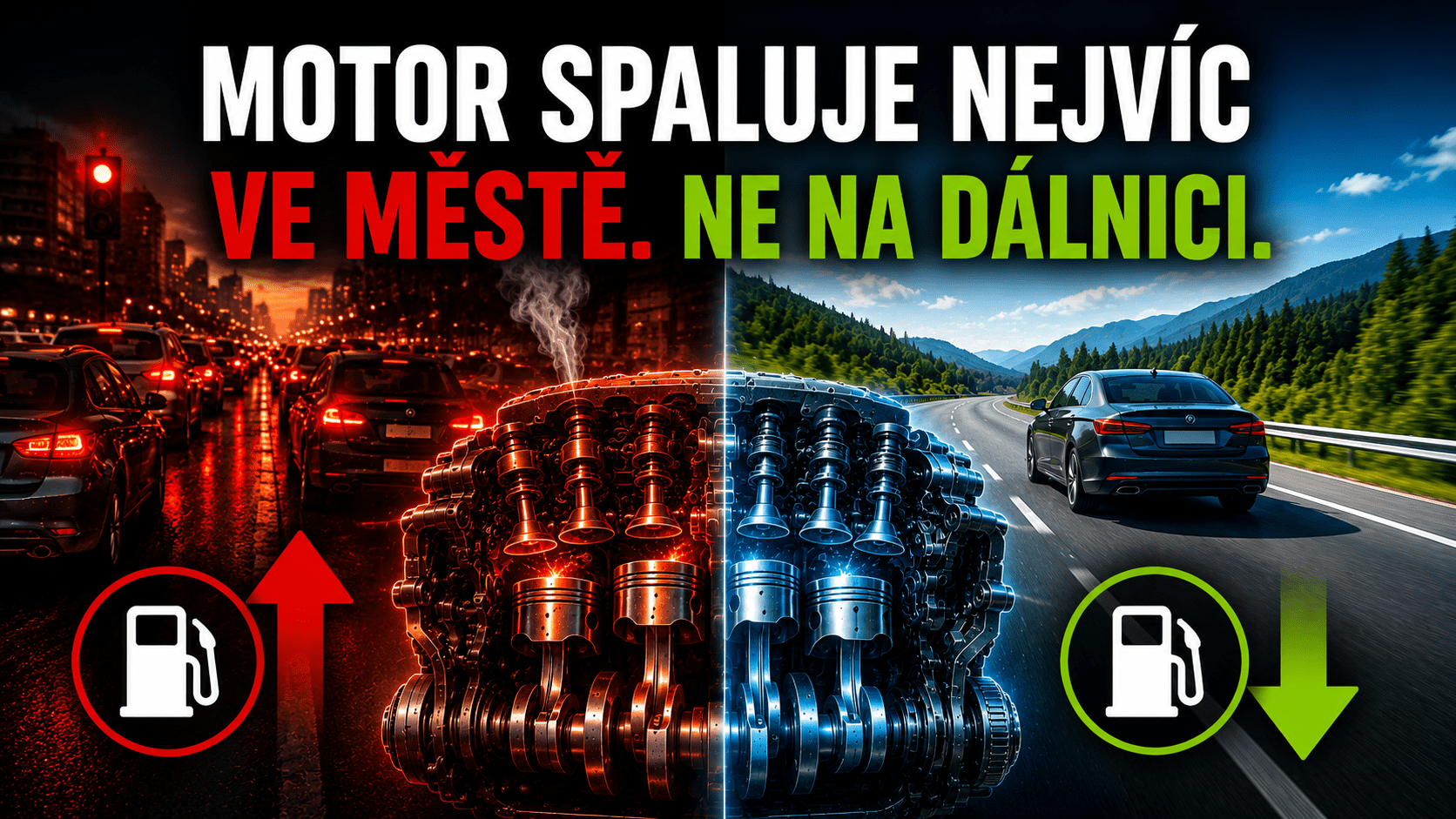 Proč má auto při delší jízdě nižší spotřebu než ve městě