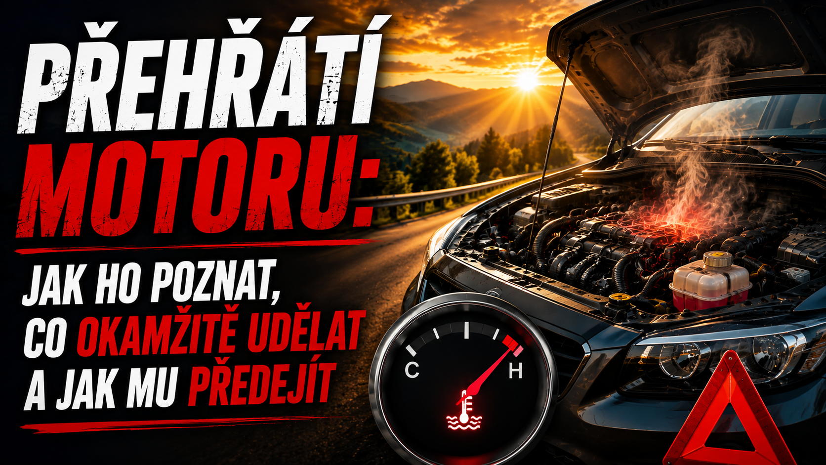 Přehřátí motoru: Jak ho poznat, co okamžitě udělat a jak mu předejít