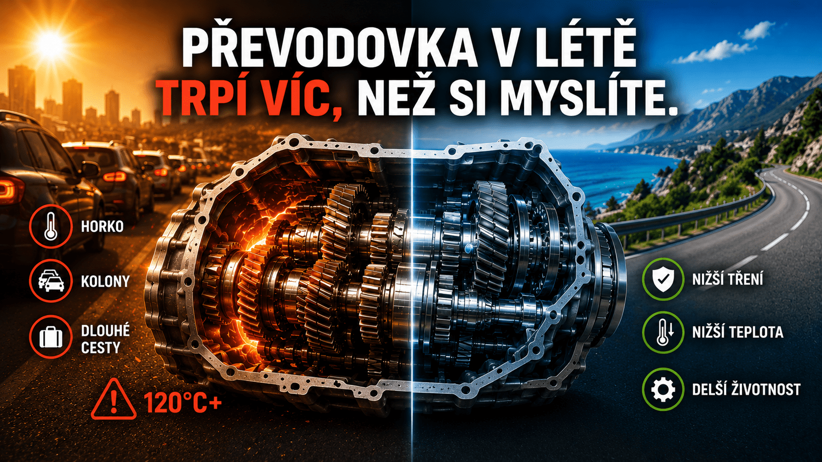 Převodovka v létě trpí víc, než si myslíte. A většina řidičů to netuší.