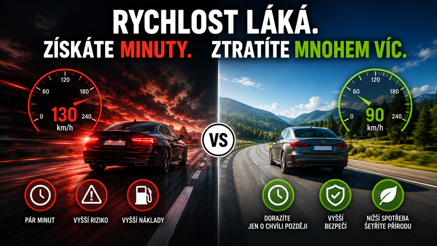 Čím rychleji jedete, tím méně času ušetříte: Paradox rychlé jízdy