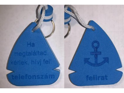 felúszó kulcstartó