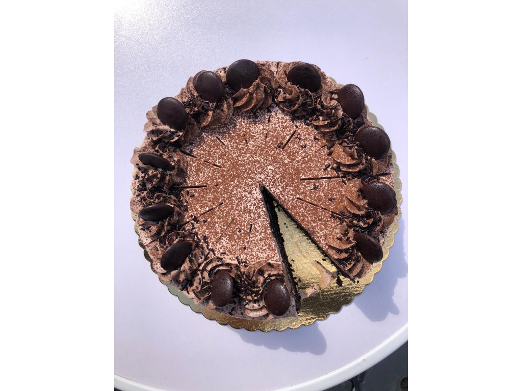 Čokoládový dort s čokoládou