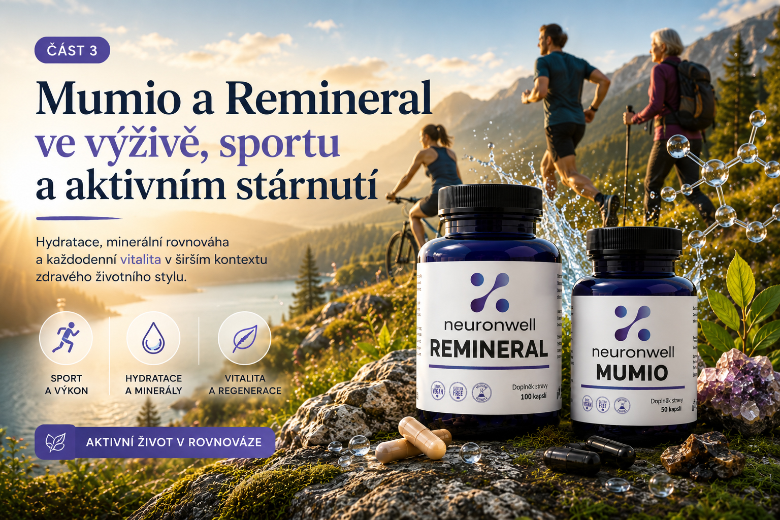 Mumio a Remineral ve výživě, sportu a aktivním stárnutí