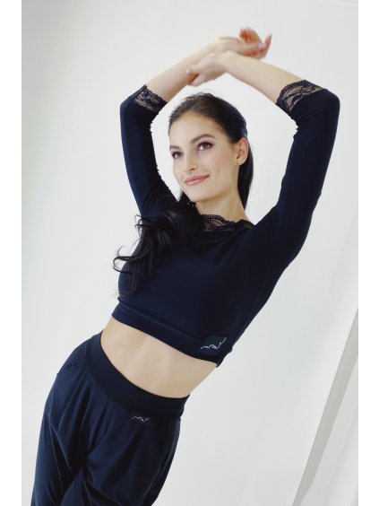 croptop 3 4 rukáv krajka (2)