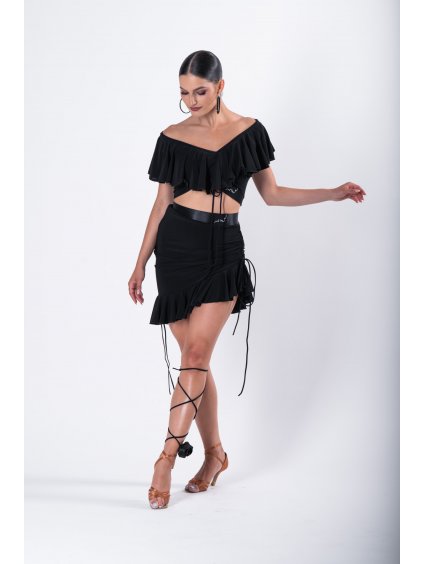 Croptop se spadlými rameny